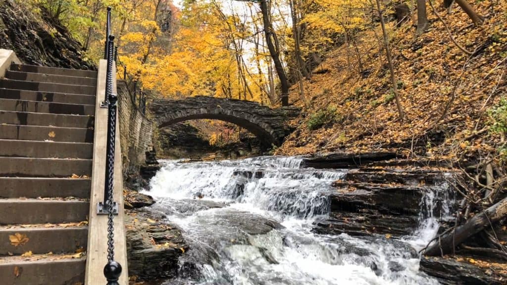Cascadilla Gorge Trail in Ithaca, NY