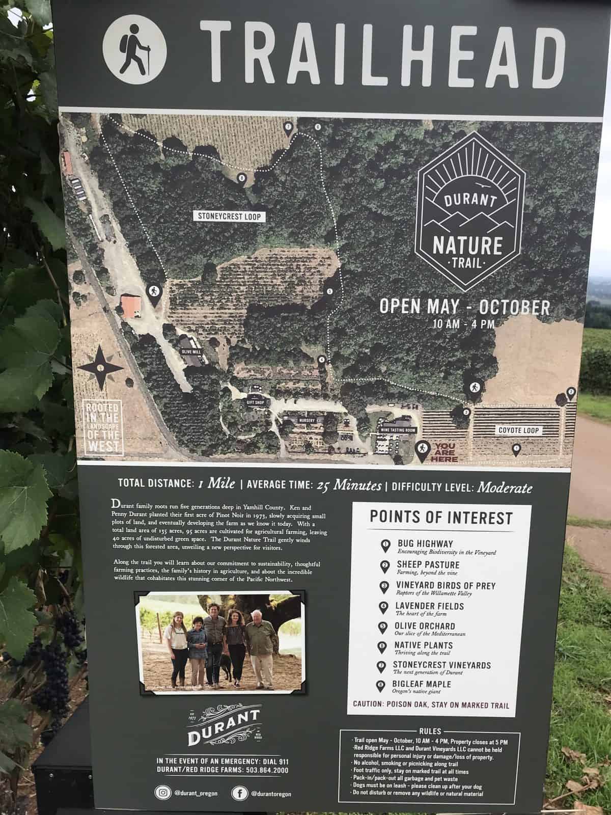 Durant nature trail