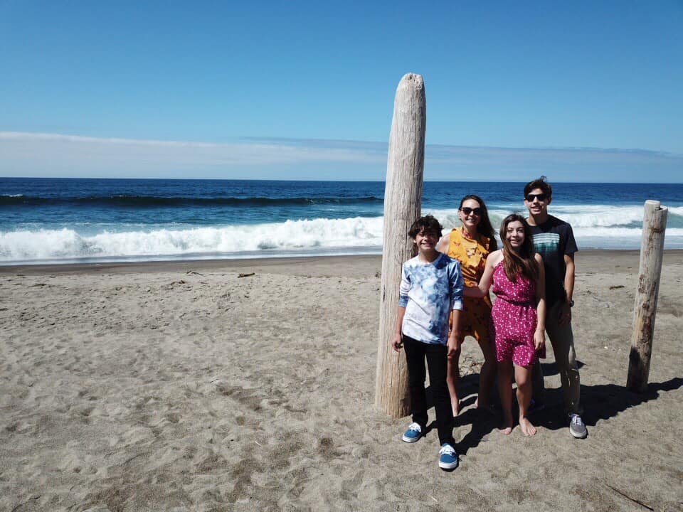 the beach at Salishan