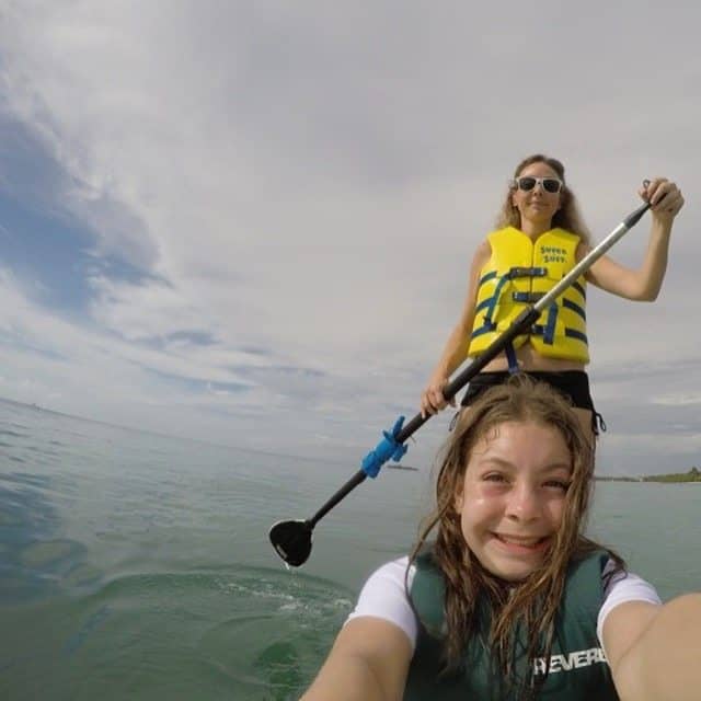 paddling boarding at Beaches