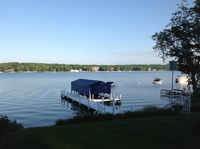 Boating on Lake Geneva