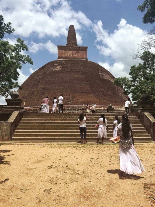 On the way to the sacred city of Anuradhapura