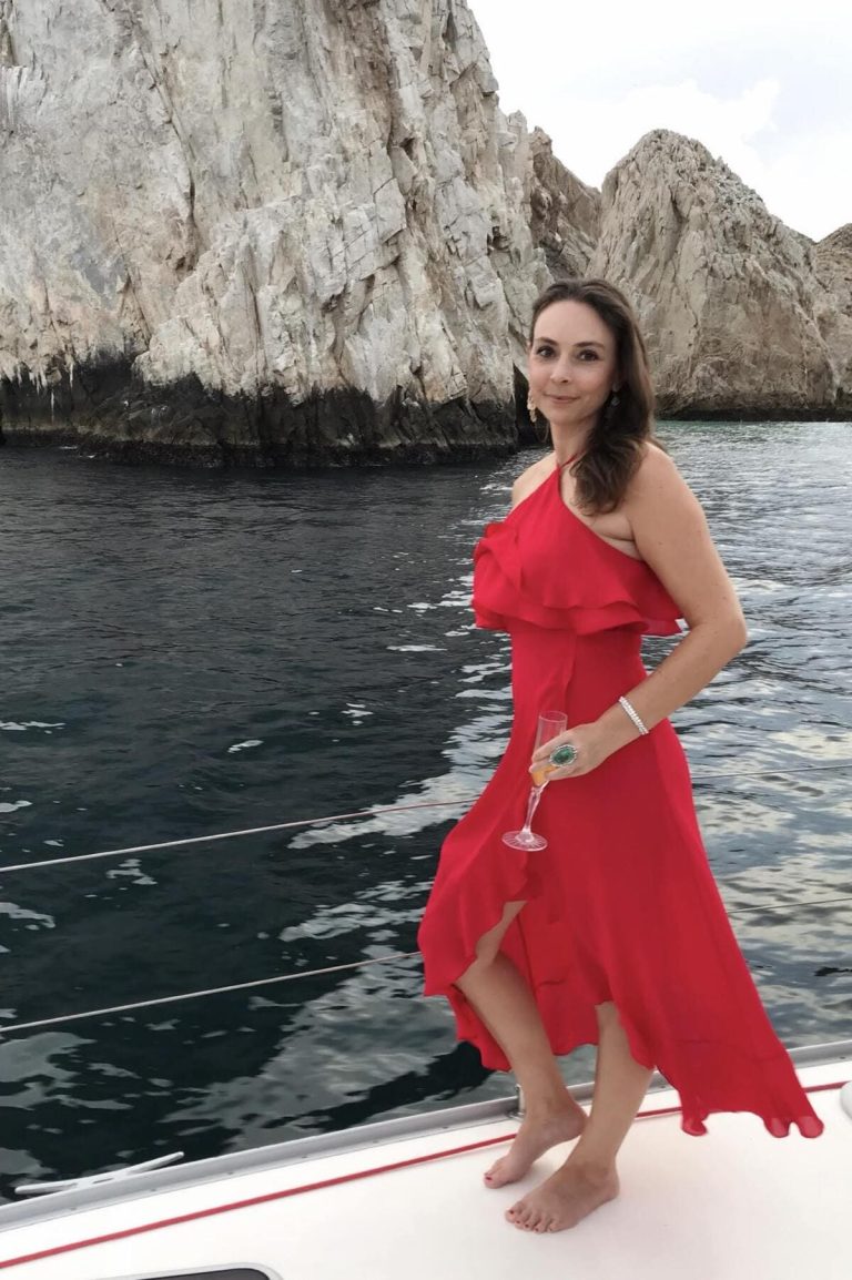Red Flowy Dress